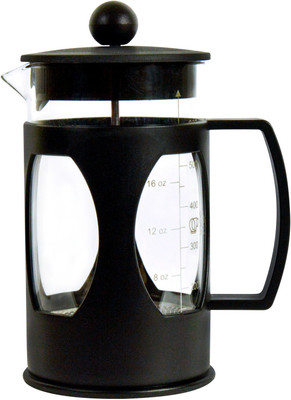 THE BEAN CO French Press Coffee Maker (350 ML) | 3 Level Filteration 2 Cups Coffee Maker(Black)
