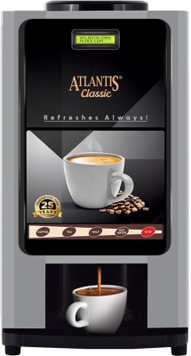 ATLANTIS Classic Coffee Machine with 2Lane Dispensing Option and 3Lt Hot Tank Capacity 22 Cups Coffee Maker(Grey & Black)