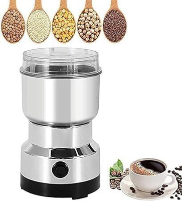 Verona Household Electric Cereals Grain Grinder Coffee Bean Personal Coffee Maker(Silver)