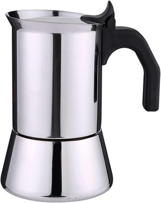 AASHONEE Espresso Maker Stovetop Coffee Percolator, Italian Moka Pot 4 Cups Coffee Maker(Silver)