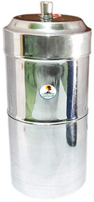 CHILLATAI South Indian Filter Coffee Maker with Free 2 Variety Spinach Seeds 5 Cups Coffee Maker(Silver)