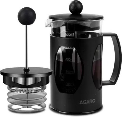 AGARO Elite French Press Coffee /Tea Maker 6 Cups Coffee Maker(Black)