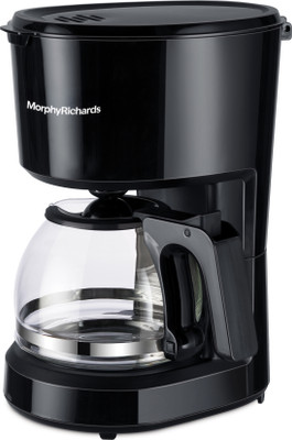 Morphy Richards Europa Anti-Drip Function|Dry Heat Protection|Warming Plate|2 Years Product Warranty 6 Cups Coffee Maker(Black)