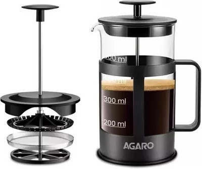 AGARO elite French Press Coffee / Tea Maker 4 Cups Coffee Maker(Black)