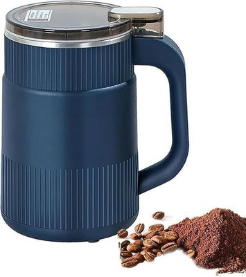 HDA Electric Coffee Grinder with Handle Personal Coffee Maker(Blue)