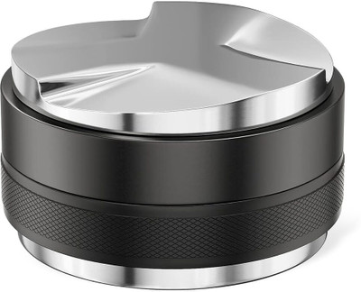 HASTHIP Coffee Distributor and Tamper Double Side Ground Press Personal Coffee Maker(Black)