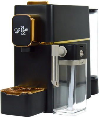 THE BEAN CO Coffee Capsule Machine with Milk Tank | 19 Bar | Nespresso Pods Compatible Personal Coffee Maker(Black)