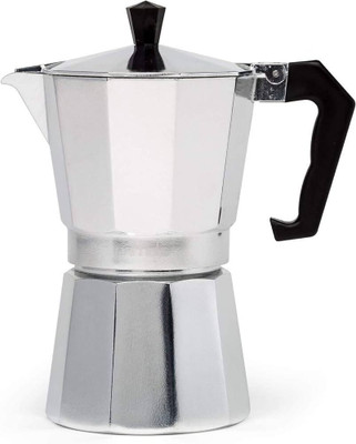 GAT Alumunium Mokka Pot 6 Cups Coffee Maker(Silver)