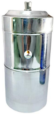 CHILLATAI Stainless Steel South Indian Filter Coffee Maker, Coffee Maker 400 ML (6-8 Cups) 2 Cups Coffee Maker(Silver)