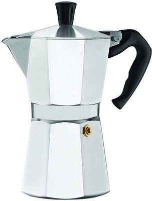 AASHONEE Aluminium Italian Style Stovetop Coffee Maker Moka Pot 6 Cups Coffee Maker(Silver)