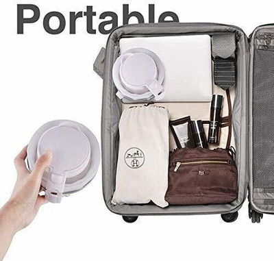 PRATYANG Food Grade Silicone Beautiful Design Collapsible, Portable(Multicolor) 4 Cups Coffee Maker(Blue,White)