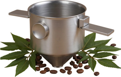 AASHONEE Coffee Filter Stainless Steel 2 Cups Coffee Maker(Silver)