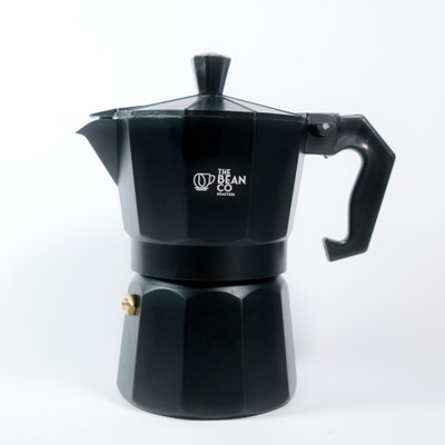 THE BEAN CO Classic Moka Pot | Premium Aluminium | Stovetop | Espresso Coffee Maker 150 ml 3 Cups Coffee Maker(Black)