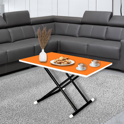EuroQon Foldable Dual Height Adjustable Engineered Wood Coffee Table(Finish Color - Orange, Pre-assembled) deal from flipkart