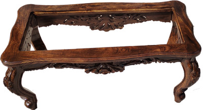 W.S.HANDICRAFTS W.S.HANDICRAFTS Teak Wood Center table/ Garden, Hall, sofa set Teapoy table Solid Wood Coffee Table(Finish Color - Mahogany Finish, DIY(Do-It-Yourself))