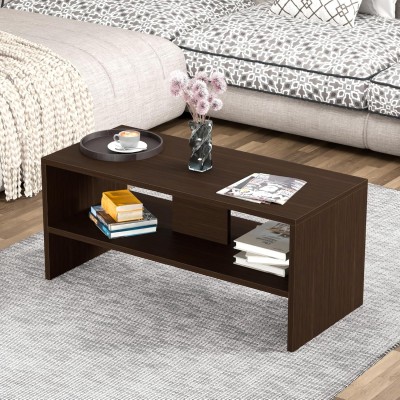 DFC Mocha Coffee Center Sofa Tea/Teapoy Console Table with Storage for Living Room Engineered Wood Coffee Table(Finish Color - Wenge, DIY(Do-It-Yourself))