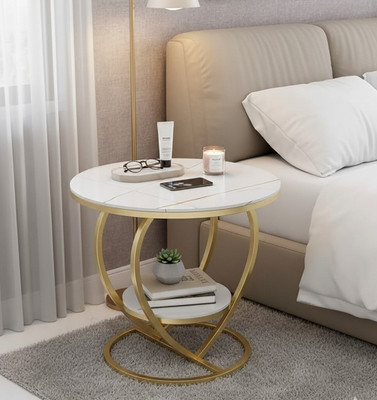 Pixie and Pine Solid Wood Coffee Table(Finish Color - Gold and White, Pre-assembled)