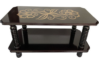 Malbro Modern Wooden Tea Table for Living Room & Bedroom | Elegant & Sturdy Design Engineered Wood Coffee Table(Finish Color - Black, DIY(Do-It-Yourself))