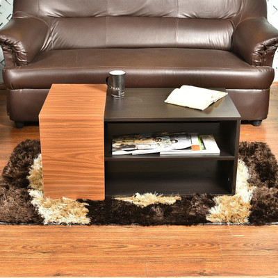 Home Full Engineered Wood Coffee Table(Finish Color - Multi Color, Knock Down)