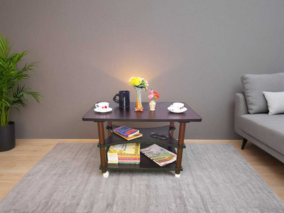 Craft Creations Engineered Wood Coffee Table(Finish Color - Glossy, DIY(Do-It-Yourself))