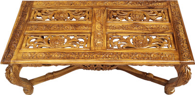 W.S.HANDICRAFTS Solid Wood Coffee Table(Finish Color - Brown, Pre-assembled)