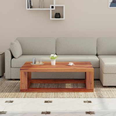 Wakeup India Cushy Lounger Coffee Table Solid Wood Coffee Table(Finish Color - Reddish Rosewood, Pre-assembled)