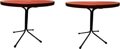 TARUN GRAMUDYOG Modern foldable Coffee Table for Your Living Space for sitting person,Pack of 2 Plastic Coffee Table(Finish Color - red, DIY(Do-It-Yourself))