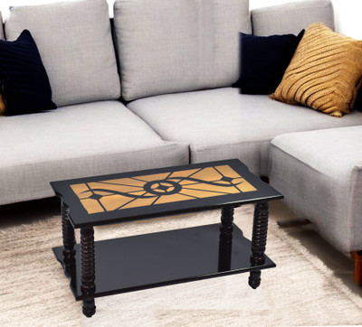 Woodnix Rectangle Coffee & Tea Table | Center Table with Storage Shelf Engineered Wood Coffee Table(Finish Color - Brown, DIY(Do-It-Yourself))