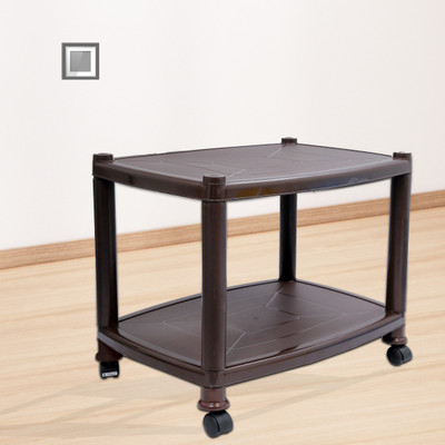 Esquire Plastic Coffee Table(Finish Color - Brown, DIY(Do-It-Yourself))