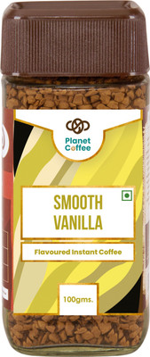 Planet Coffee Smooth Vanilla Instant Coffee - 100g | Arabica Beans | Freeze-Dried Coffee Instant Coffee(100 g, Vanilla Flavoured)