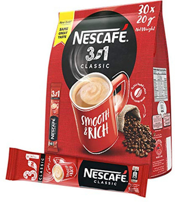 Nescafe 3 IN 1 CLASSIC SMOOTH & RICH IMPORTED COFFEE SACHET ( 30 X 20G ) Instant Coffee(600 g)