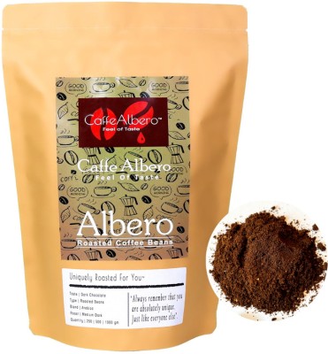 Caffe Albero Albero Fine Ground Medium Dark Roast&Ground Coffee for Espresso Machine Roast & Ground Coffee(500 g, Chocolate, Almond, Caramel, Nut Flavoured)