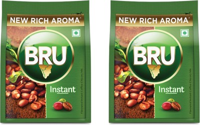 BRU Instant Coffee 100 g Instant Coffee(2 x 50 g, Caramel Flavoured)