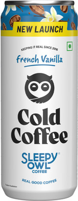 Sleepy Owl French Vanilla Cold Coffee Cold Brew Coffee(230 ml, Vanilla Flavoured)