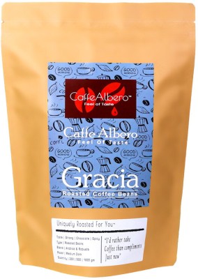 Caffe Albero Gracia Medium Fine Ground Medium Dark Roast&Ground Coffee for MokaPot &Aeropress Roast & Ground Coffee(500 g, Chocolate, Hazelnut Flavoured)