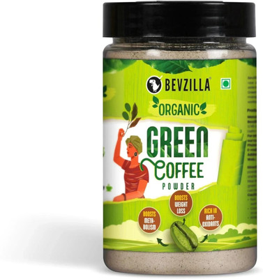 Bevzilla Instant Coffee Organic Green Coffee Powder 200g Coffee Powder | Aids Weight Loss Instant Coffee(200 g, Hazelnut Flavoured)