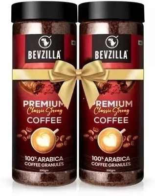 Bevzilla Pack of 2 Dark Wish Instant Coffee Powder|Hot & Cold Brews(2 x 200 g) Instant Coffee(2 x 200 g)