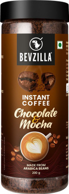 Bevzilla 200 Gram Choclate & Mocha Instant Coffee Powder|Make 100 Cups|Hot & Cold Coffee Instant Coffee(200 g, Chocolate Flavoured)