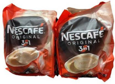 Nescafe 3 in 1 Coffee Beverage -30 Sachets Instant Coffee Pack of 2 Instant Coffee(2 x 500 g)