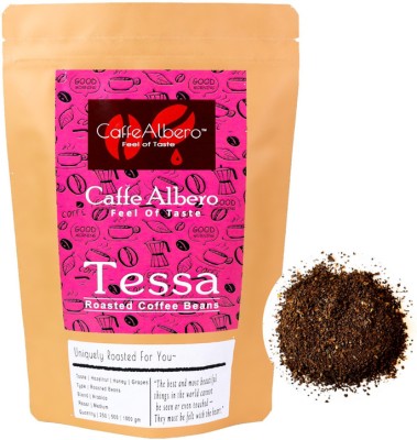 Caffe Albero Tessa Medium Fine Ground Medium Roast&Ground Coffee for Moka Pot &Aeropress Roast & Ground Coffee(250 g, Hazelnut, Assorted Flavoured)