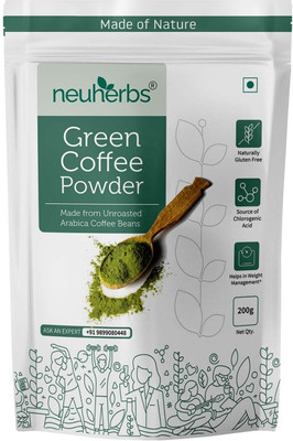 Neuherbs Green Coffee Beans Powder for Weight Loss Management Instant Coffee(200 g)