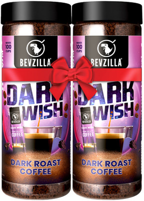 Bevzilla Pack Of 2 Dark Wish Strong Coffee| Instant Coffee  (2 X 200 G) For Rs. 335 @ 79 %