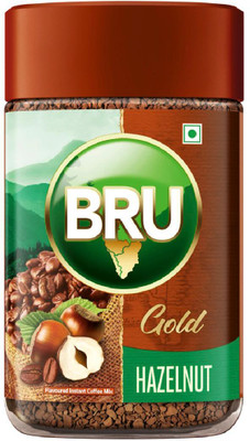 BRU Gold Freeze Dried Hazelnut 100gm Instant Coffee(100 g, Hazelnut Flavoured)