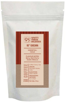 93 TY Degree Coffee Roasters Cascara (Coffee Cherry Tea) / Flavour Notes: Berry, Red Cherry, Sweet Hibiscus Instant Coffee(54 g)