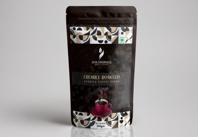 siya organics FRESHLY ROASTED Whole Bean Coffee ARABICA COFFEE BEANS MEDIUM DARK ROAST 250 GM Coffee Beans(250 g)