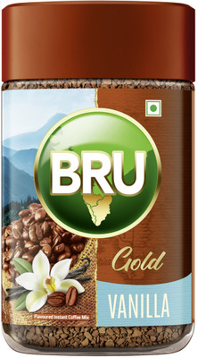 BRU Gold Freeze Dried Vanilla Coffee Beans(100 g, Vanilla Flavoured)