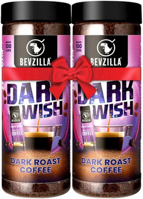 Bevzilla Pack of 2 Dark Wish Strong Coffee| Instant Coffee(2 x 200 g)