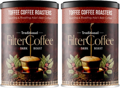 Toffee Coffee Roasters [Buy1 Get 1] South Indian Traditional Filter Coffee | Specialty Blend Filter Coffee(2 x 200 g, Pure Flavoured)