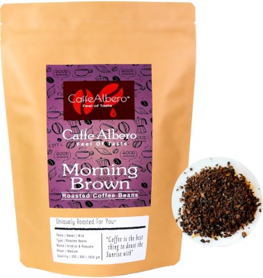 Caffe Albero Morning Brown Extra Course Grounded Medium Roast& GroundCoffee for Cold Brew Roast & Ground Coffee(500 g, Caramel, Chocolate, Nut Flavoured)