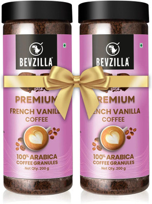 Bevzilla 200 Gram x 2 Vanilla Flavoured Instant Coffee Powder Instant Coffee(2 x 200 g, Vanilla Flavoured)